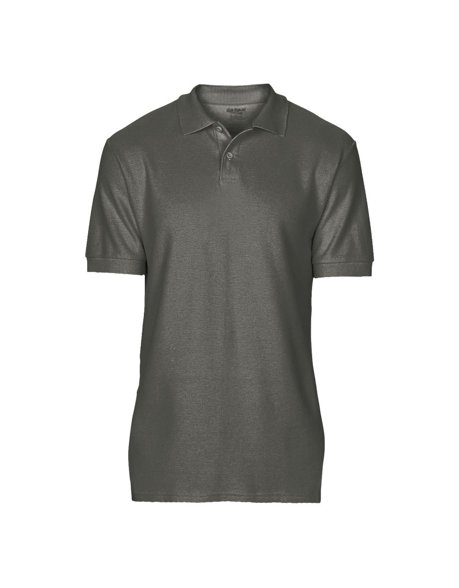 Gildan Softstyle Mens Short Sleeve Double Pique Polo Shirt - Charcoal