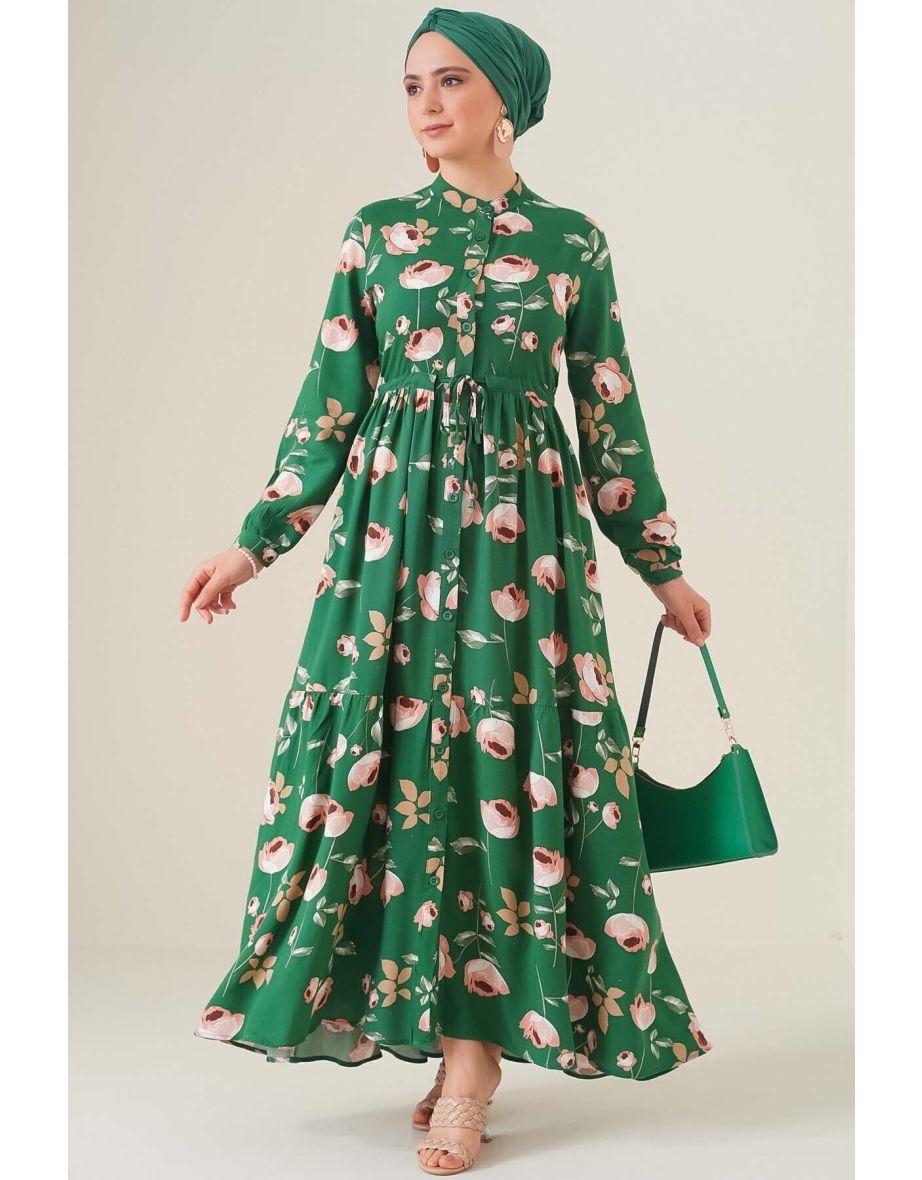 Dress - Green - Shift