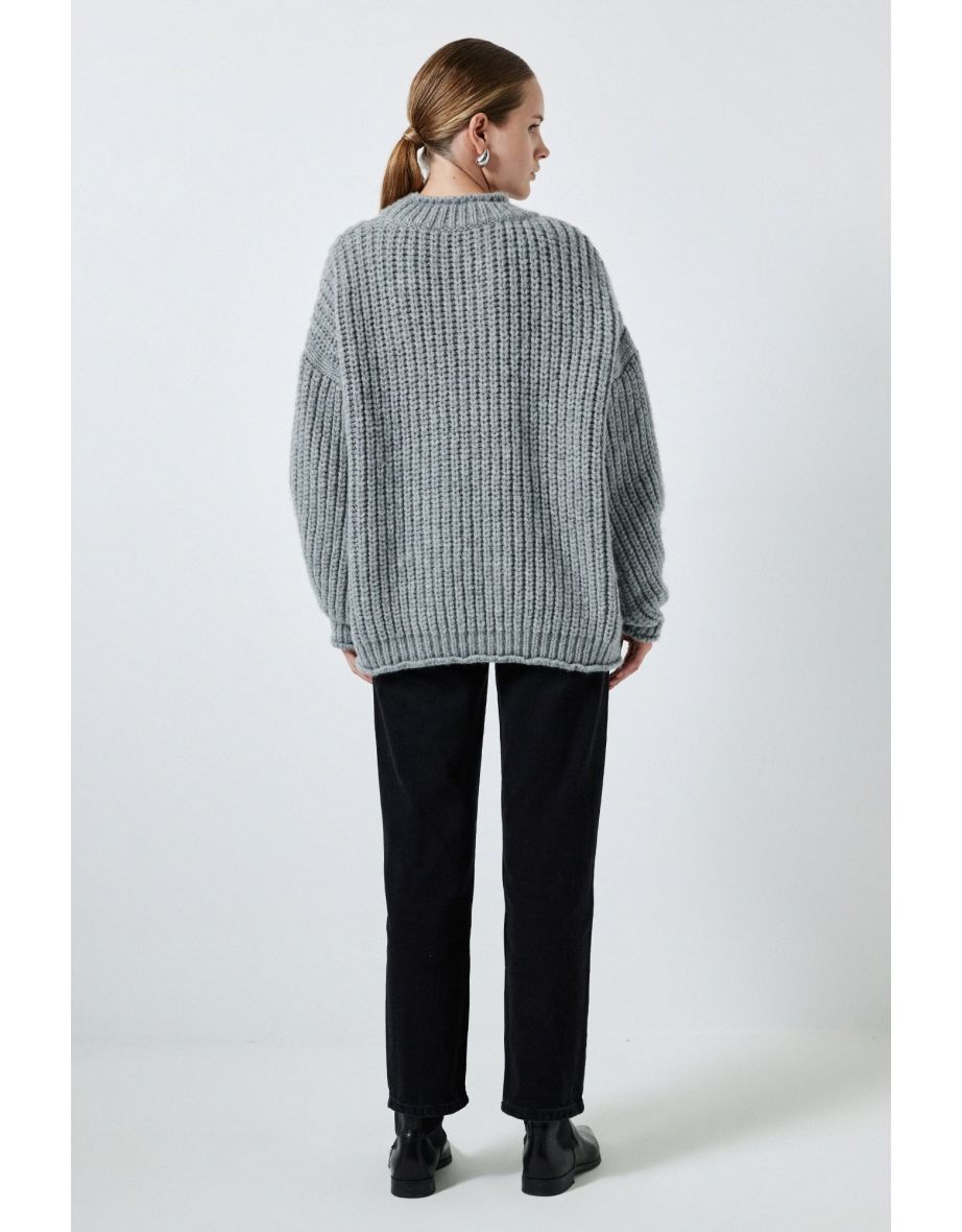 STONE DETAILED KNIT SWEATER - 3