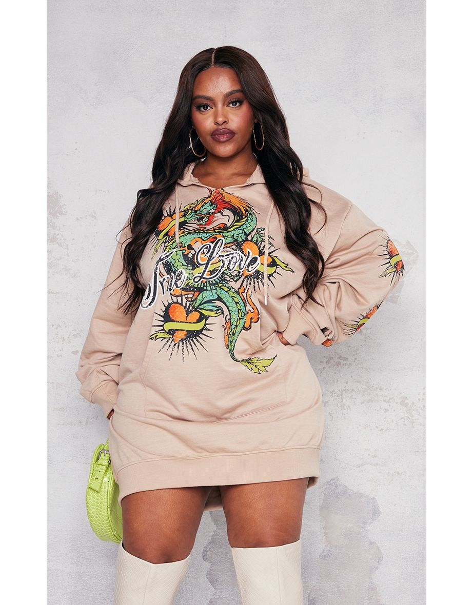 Graphic jumper dress clearance