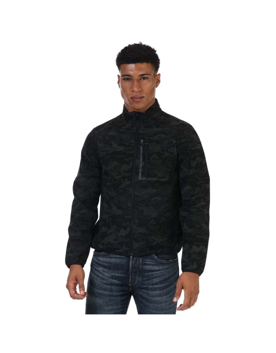 Men's Geox Ottaya Camo Jacket in Black