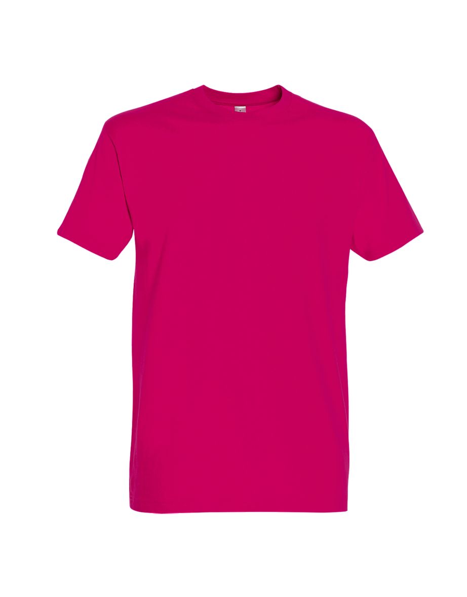 SOLS Mens Imperial Heavyweight Short Sleeve T-Shirt - Fuchsia