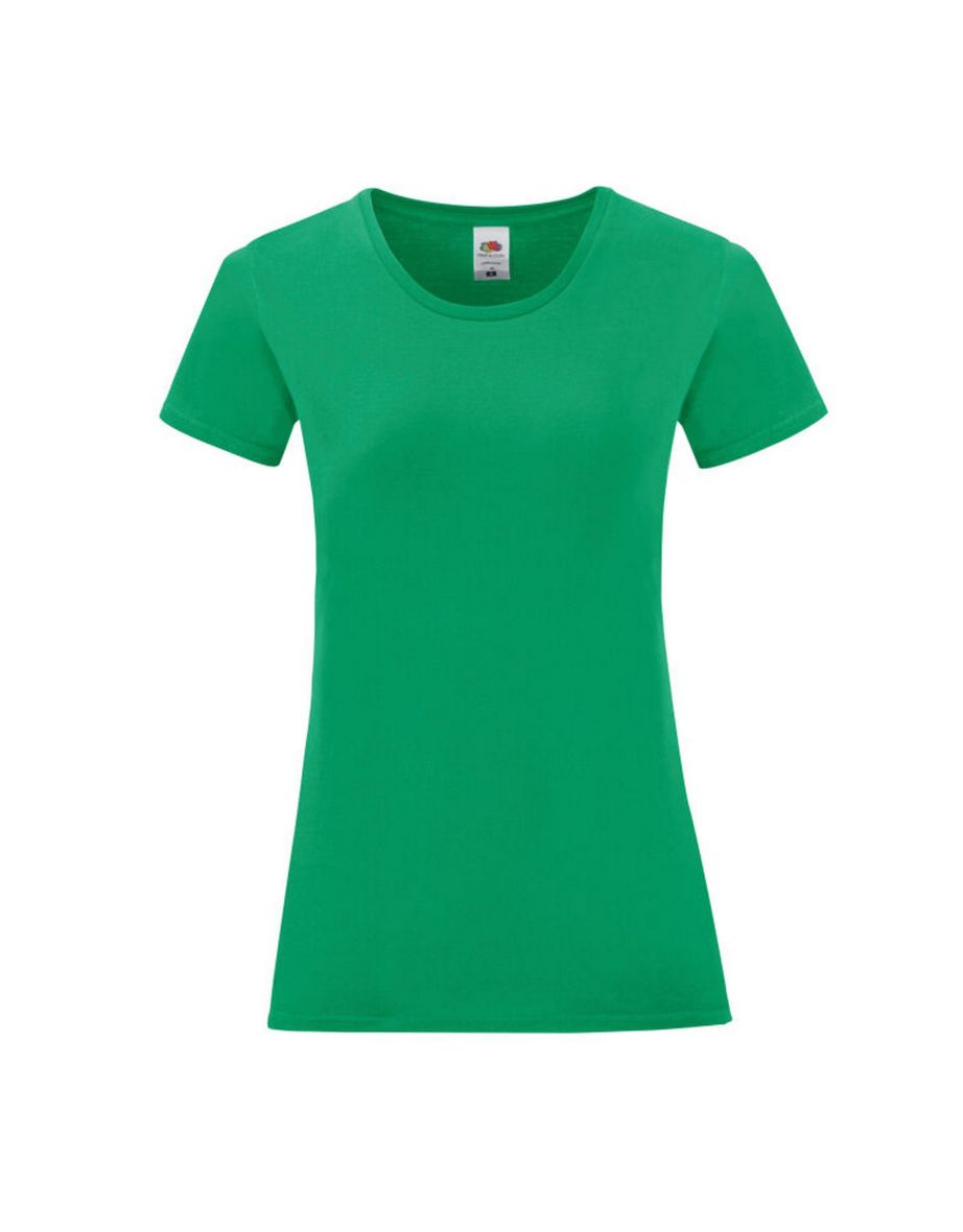 Fruit of the Loom Girls Iconic 150 T-Shirt - Kelly Green