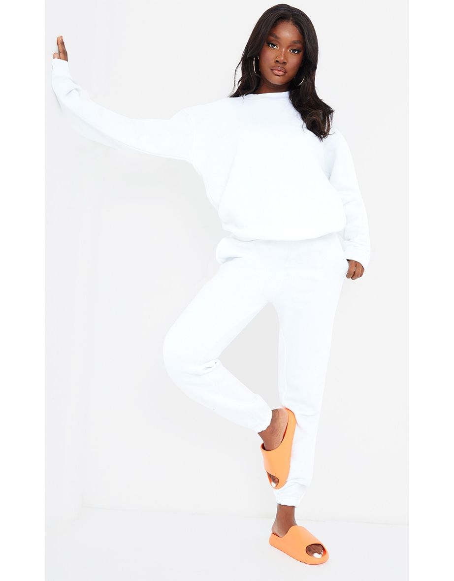 Tall white joggers store
