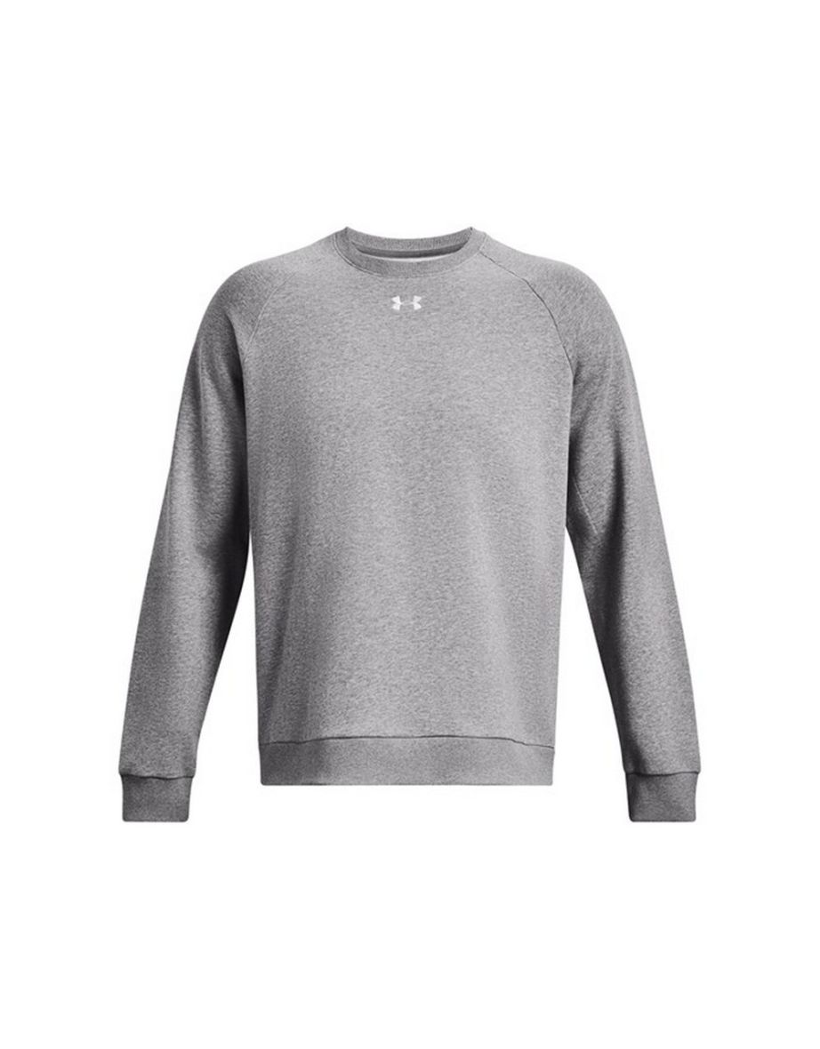 Under Armour Unisex Adult Rival Fleece Crew Neck Sweatshirt - Castle Rock/White - 1