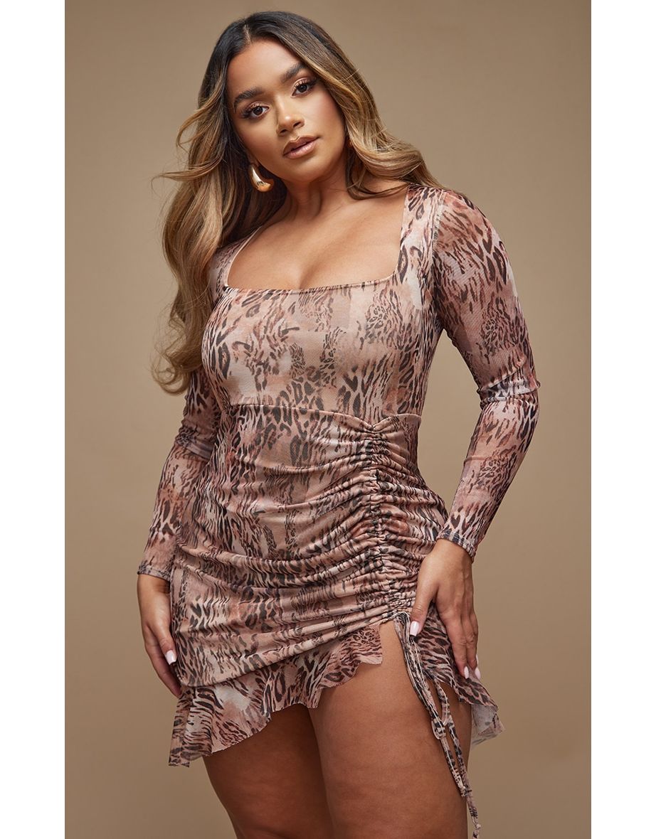 Plt leopard print best sale dress