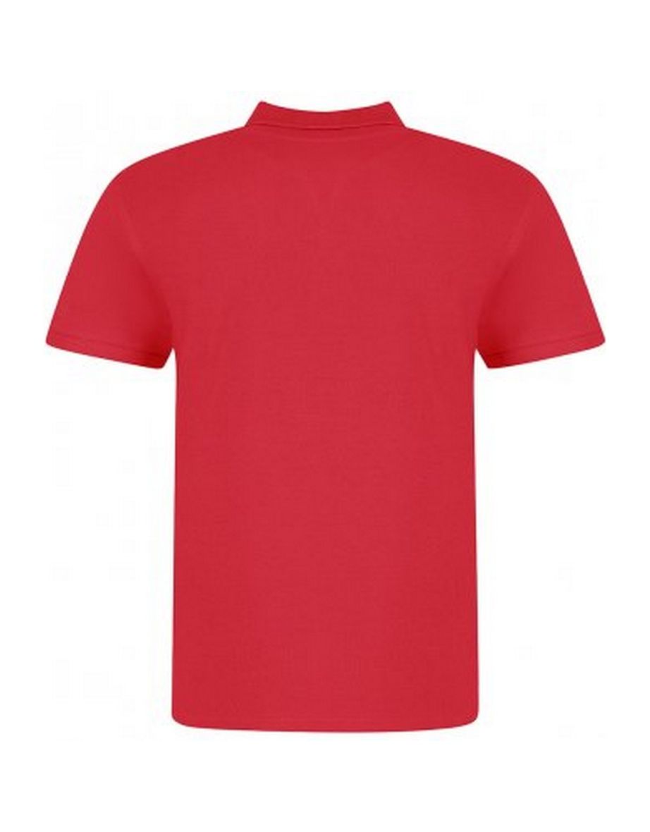 Awdis Mens Piqu Cotton Short-Sleeved Polo Shirt - Fire - 1