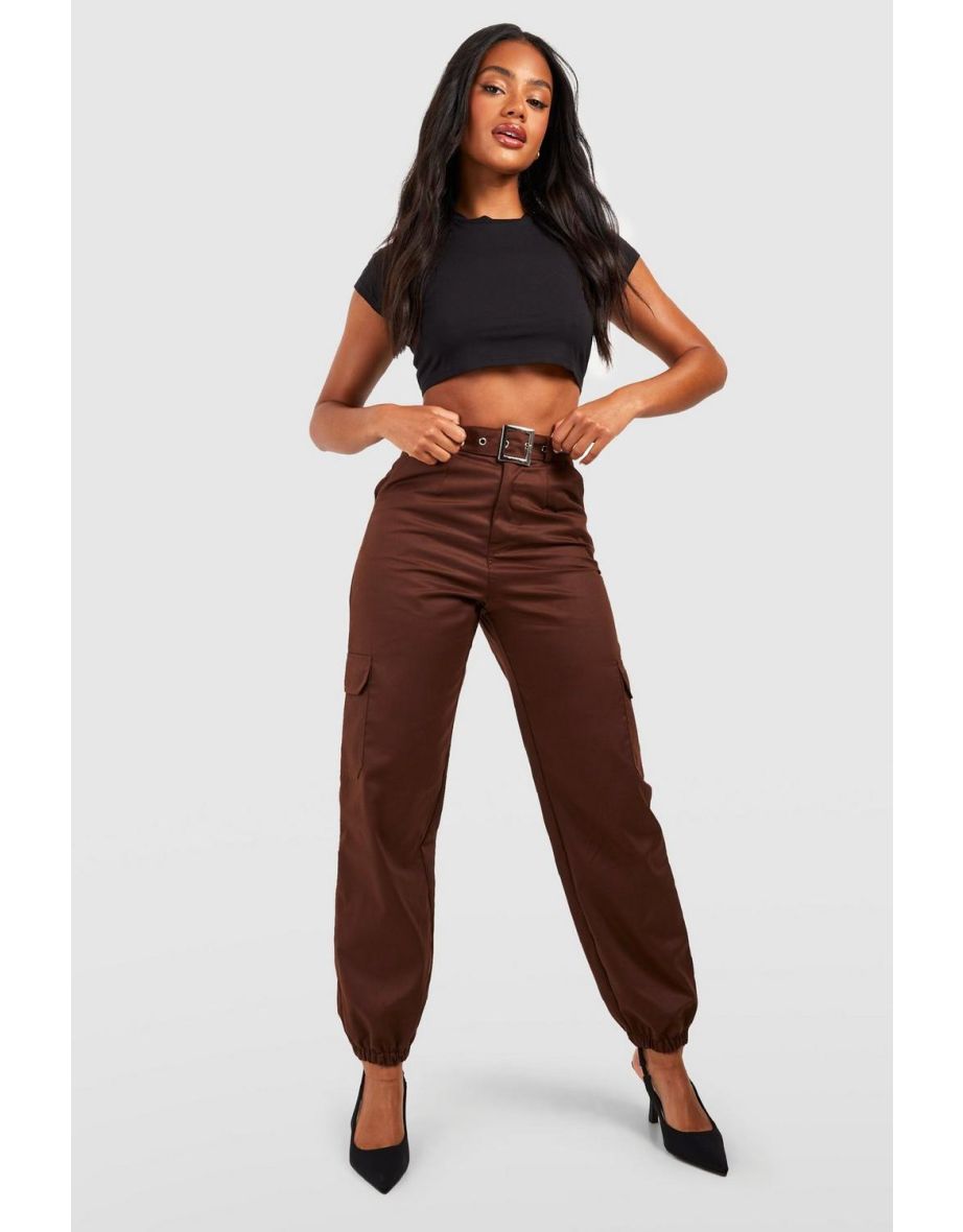 Belted cargo joggers sale