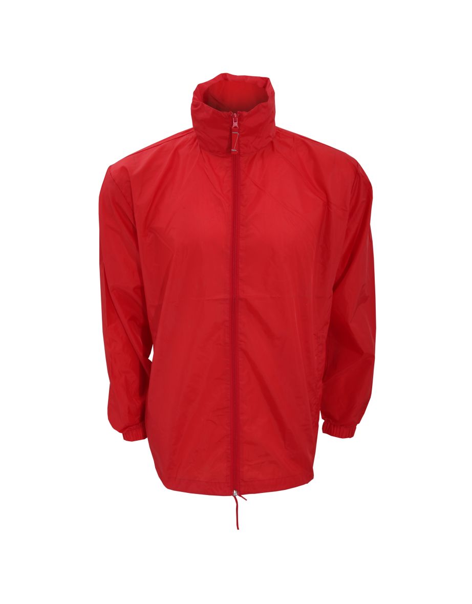 Kariban Mens Casual Windbreaker Jacket - Red