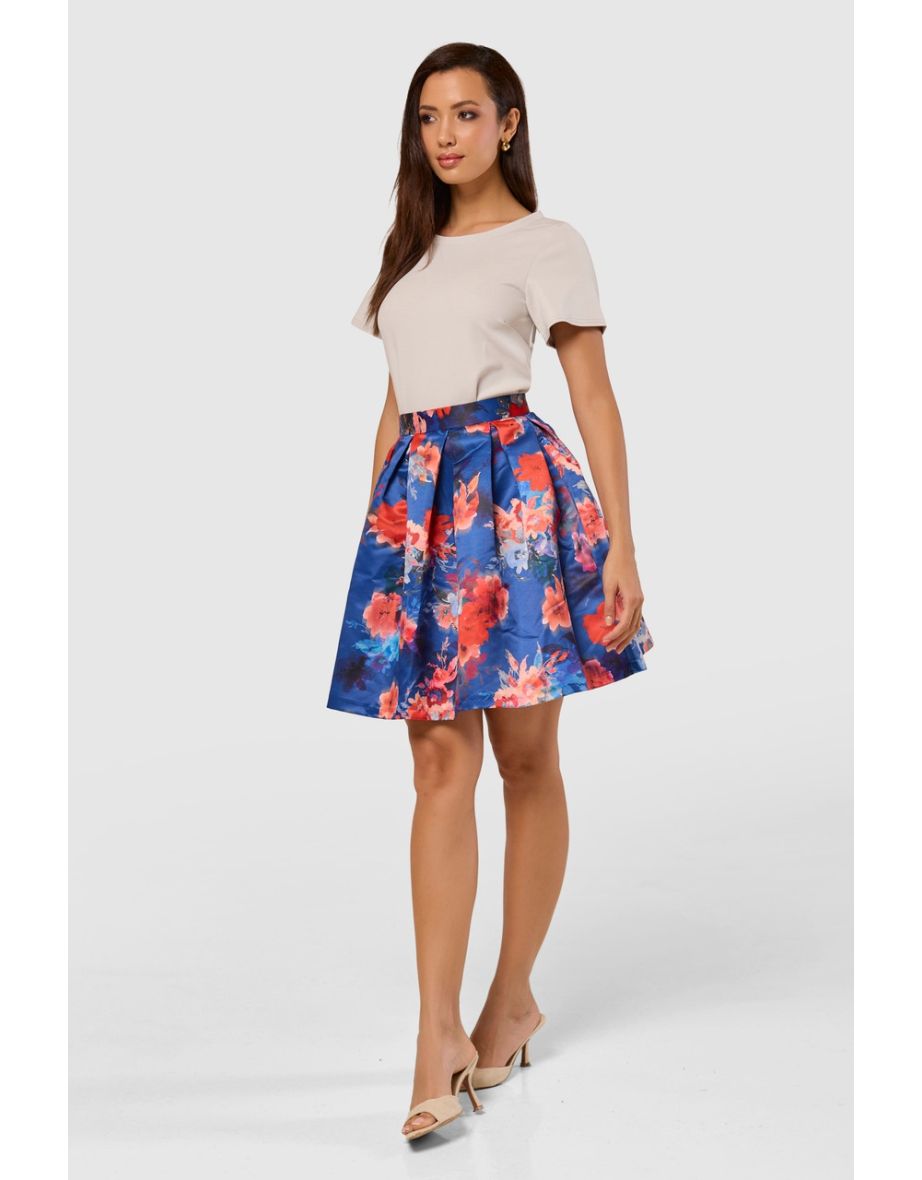 Closet London Pleated skirt  BLUE - 3
