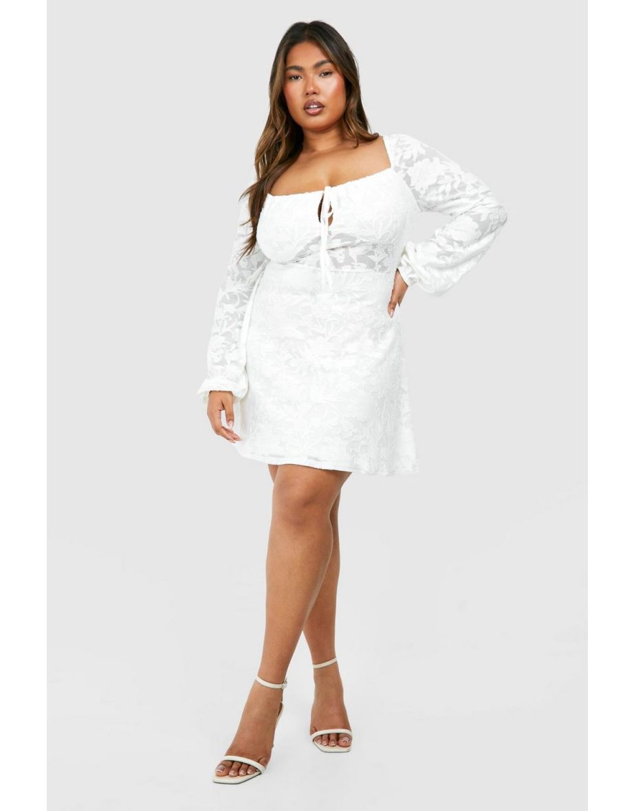 White skater dress plus size on sale