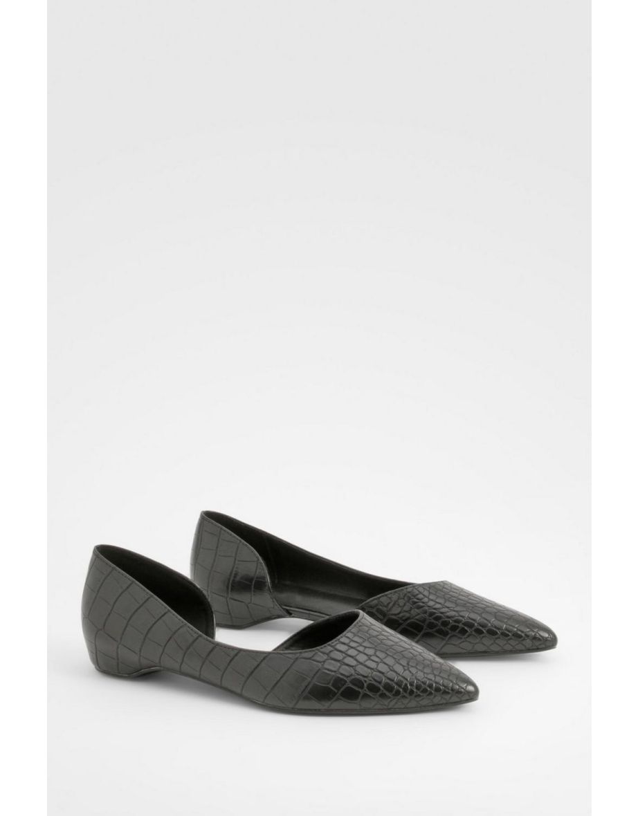 Cut out pointed flats sale
