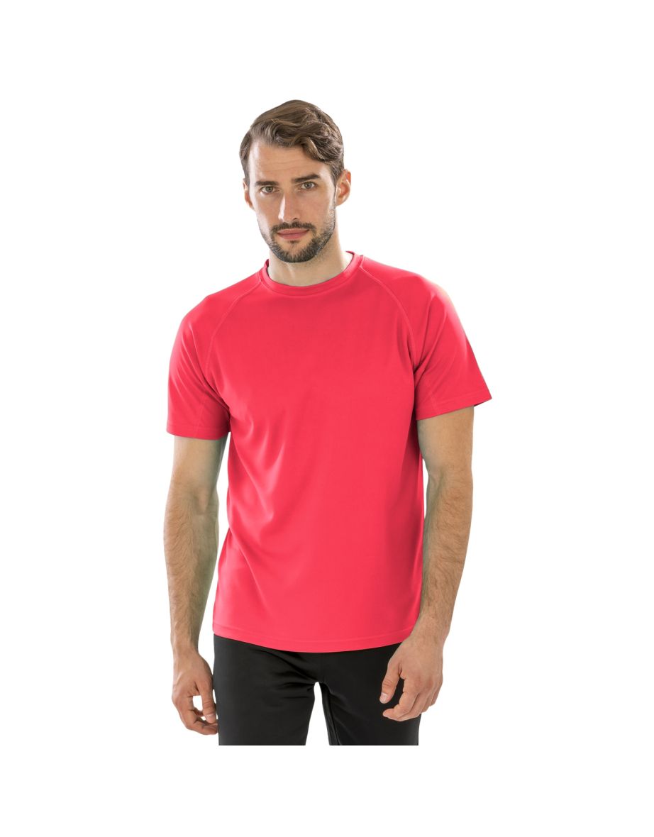 Spiro Mens Aircool T-Shirt - Super Pink - 1