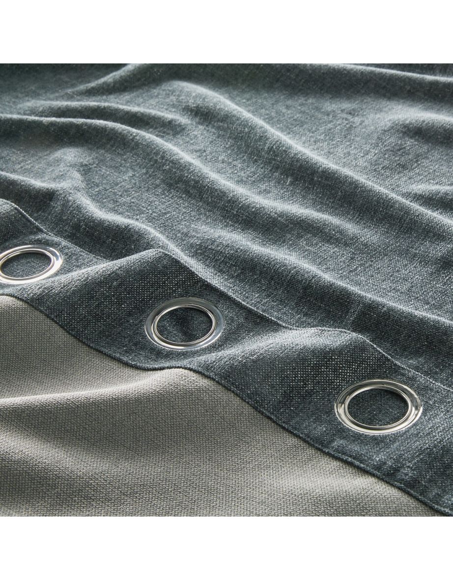 Figuera Single Chenille Effect Eyelet Curtain - 4
