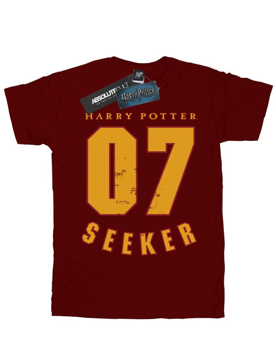 Harry Potter Boys Seeker 07 T-Shirt - Burgundy