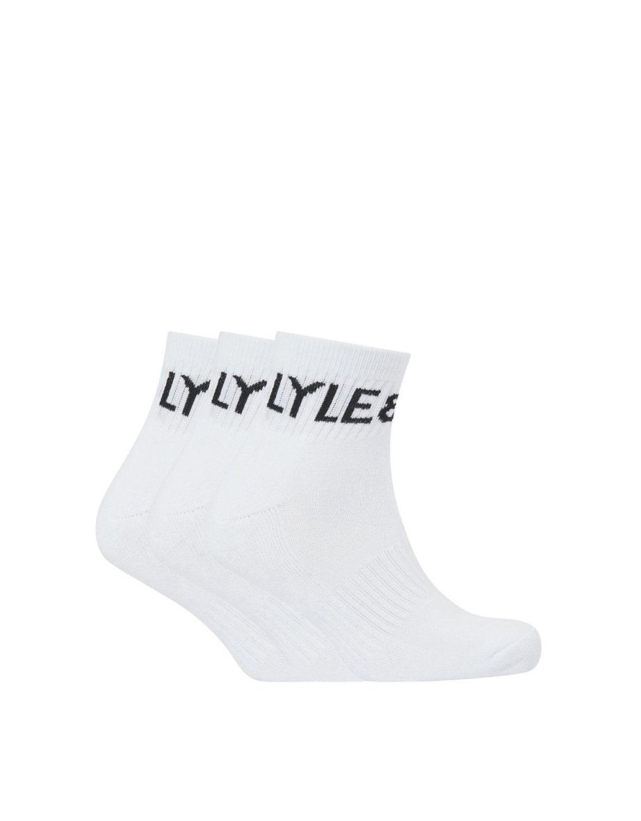 Sammy  3 Pack Crew Socks Bright White