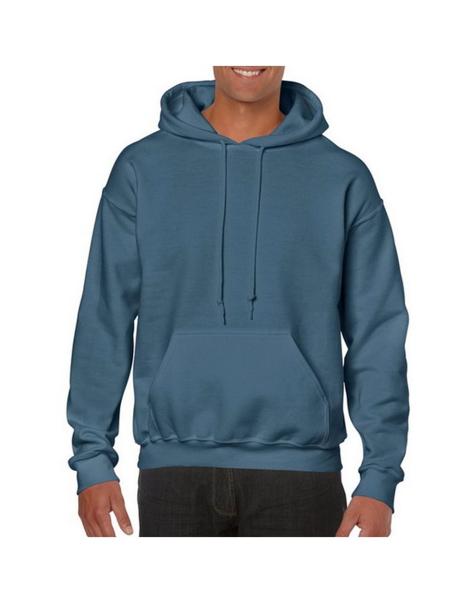 Gildan Heavy Blend Adult Unisex Hooded Sweatshirt / Hoodie - Indigo Blue - 2