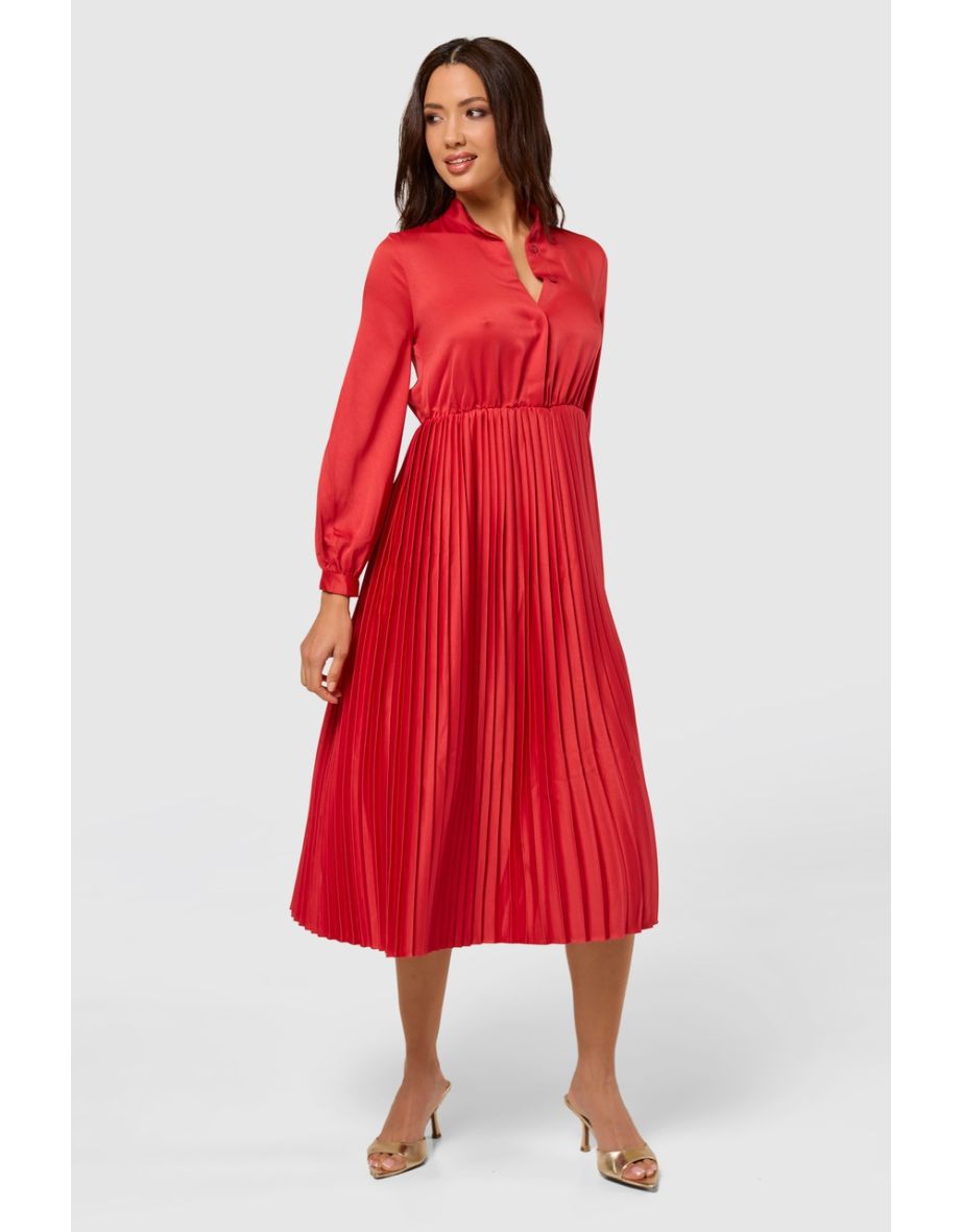 Closet Pleated Shirt Dress  SAMBA - 3