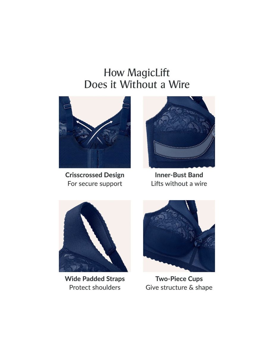 Magic Lift Non-Underwired Bra with Wide Padded Straps - 9
