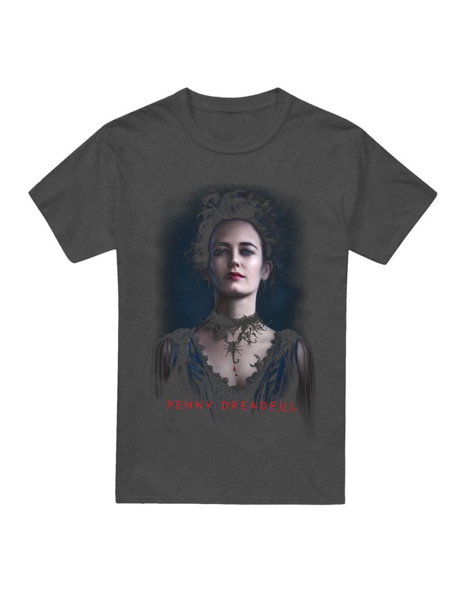 Penny Dreadful Unisex Adult Vanessa T-Shirt - Charcoal