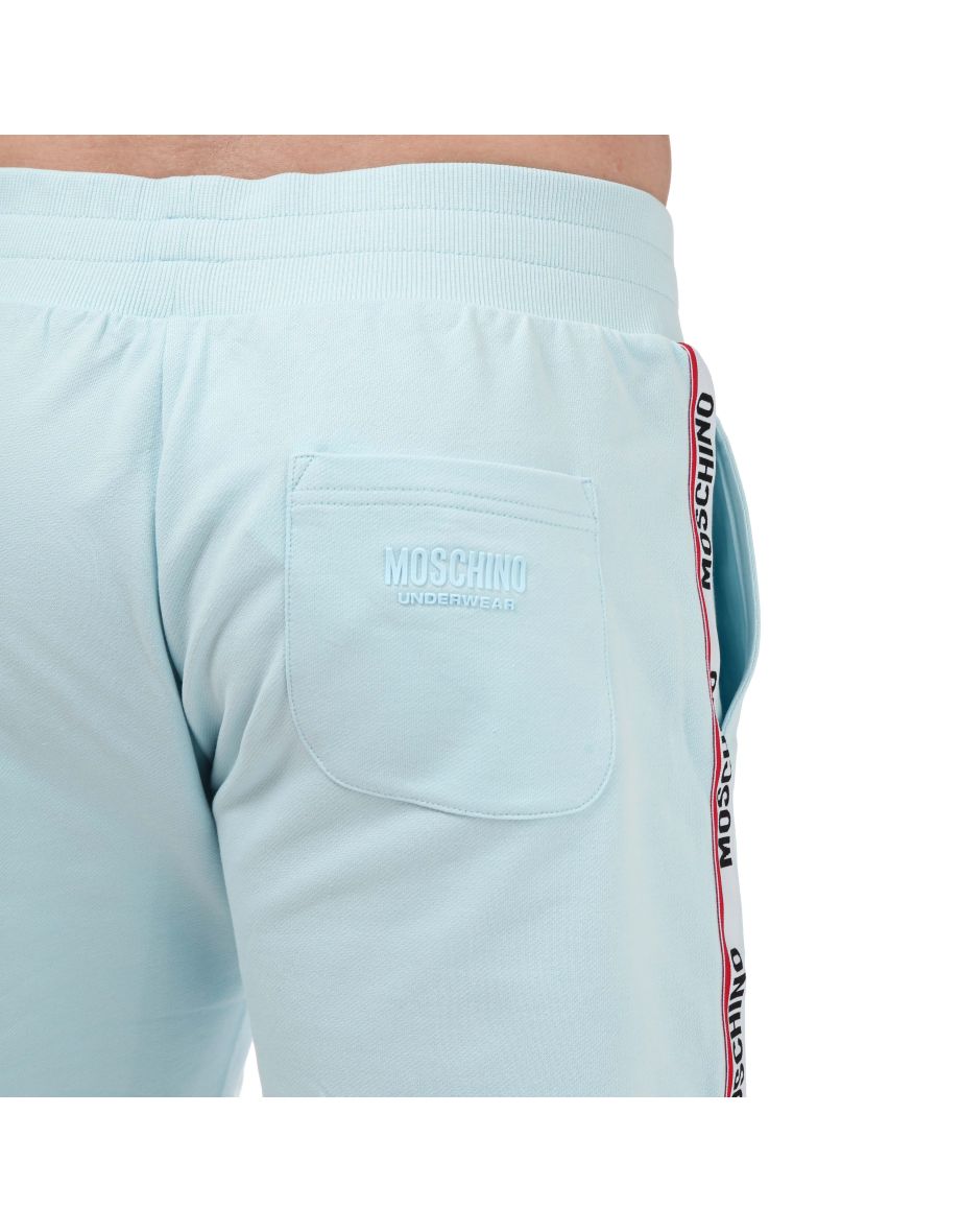 Men's Moschino Tape Shorts in Blue - 3