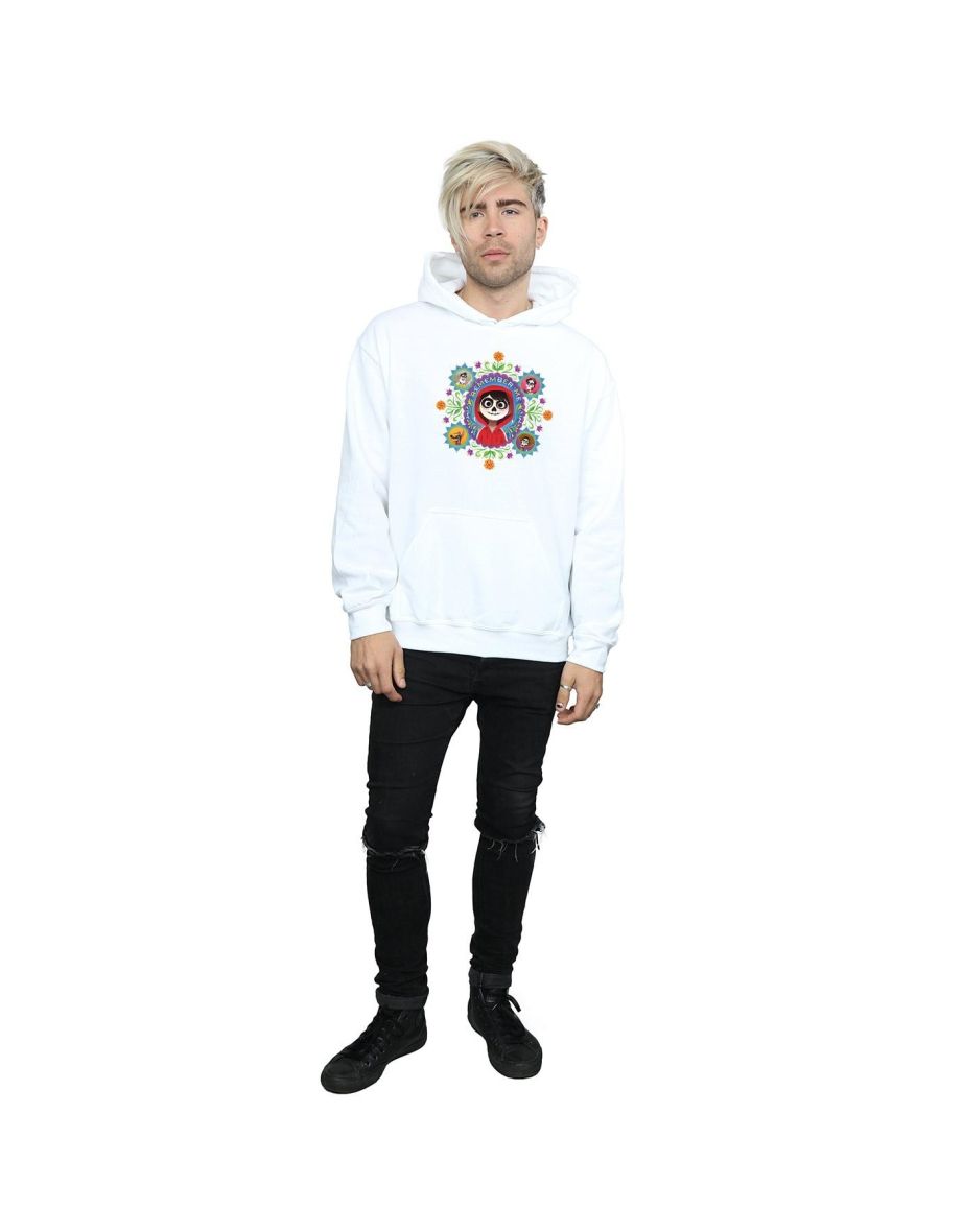 Disney Mens Coco Remember Me Hoodie - White - 3