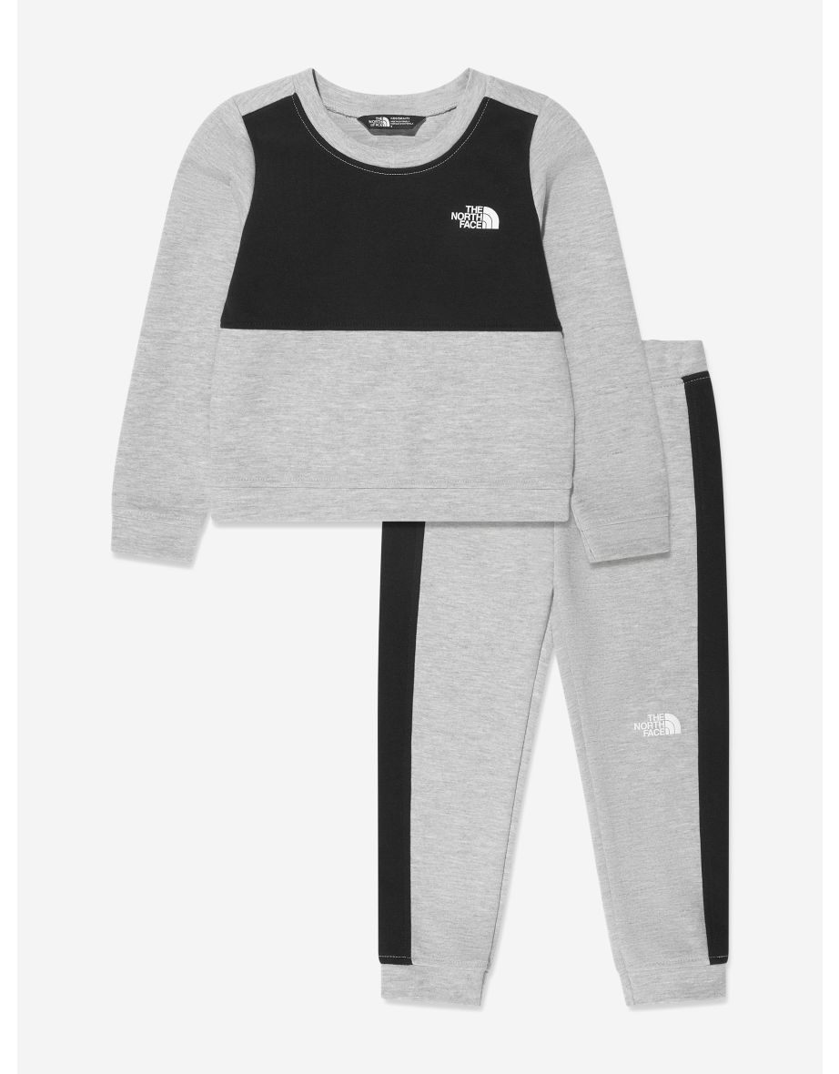 Boys grey north face tracksuit 2025