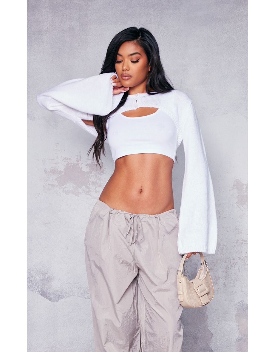 Super cropped cardigan best sale