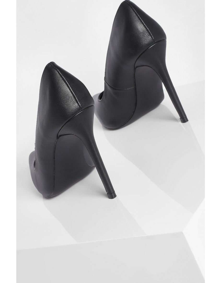 Pointed Court Shoes - black - 3