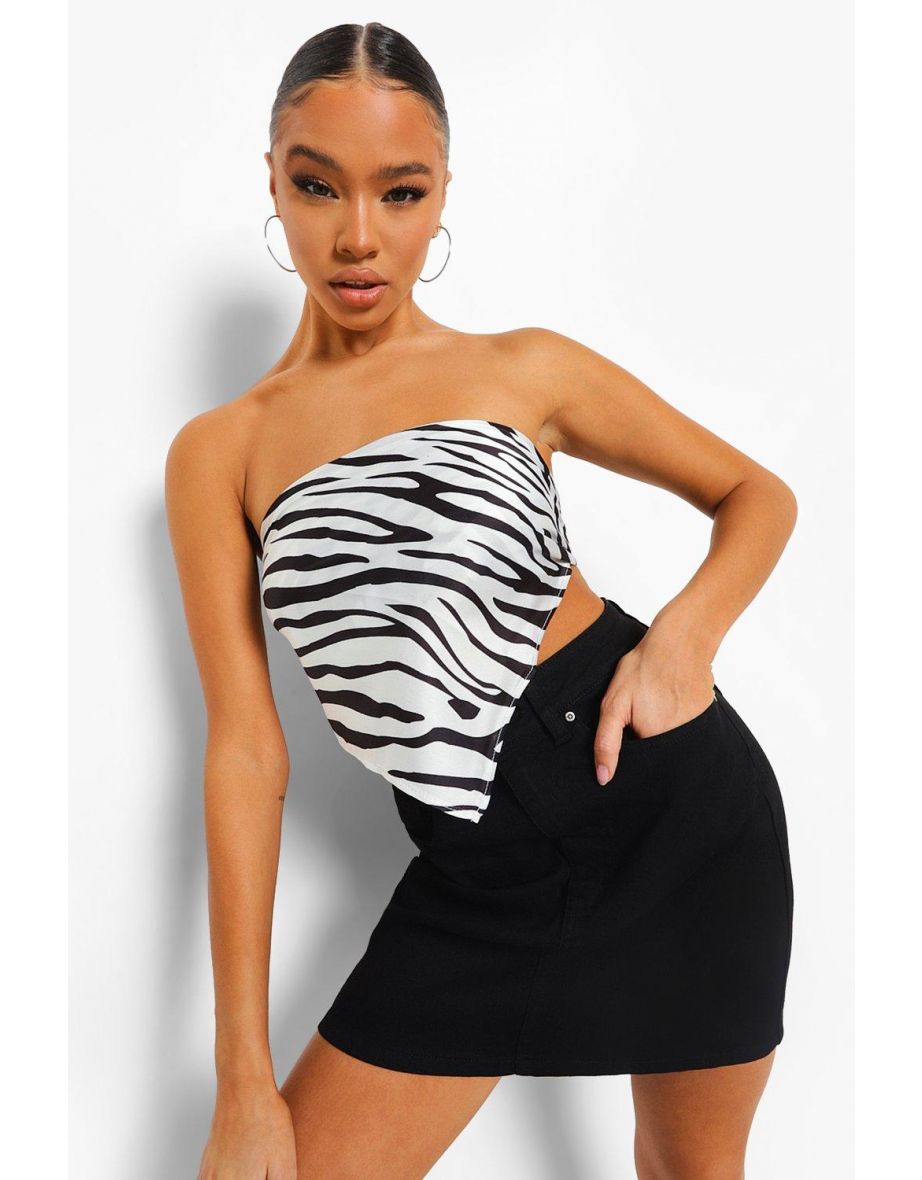 Basic Stretch Denim Skirt - black - 3