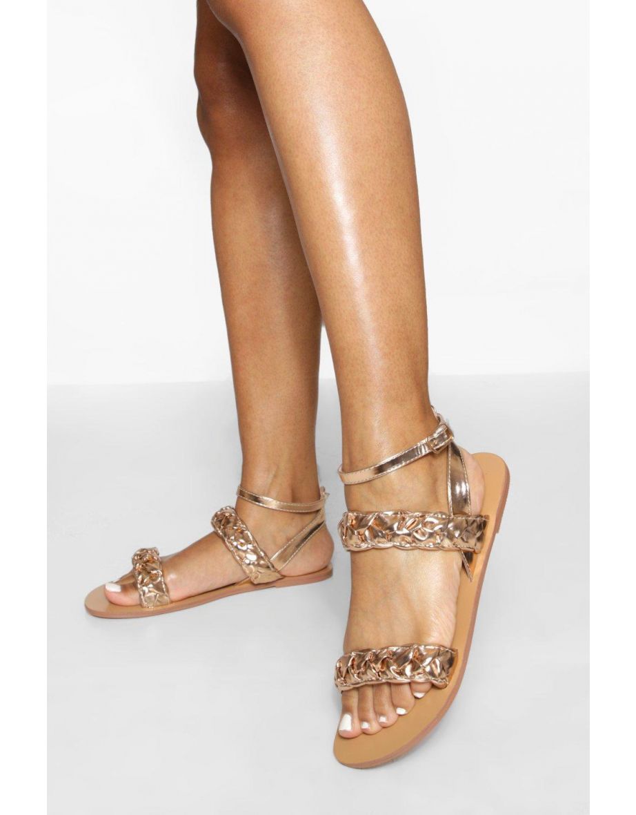 Rose gold shoes boohoo store
