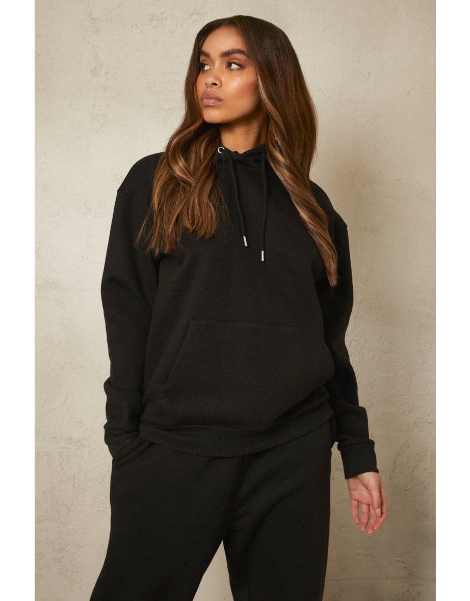 Recycled Over The Head Hoodie - black - 3
