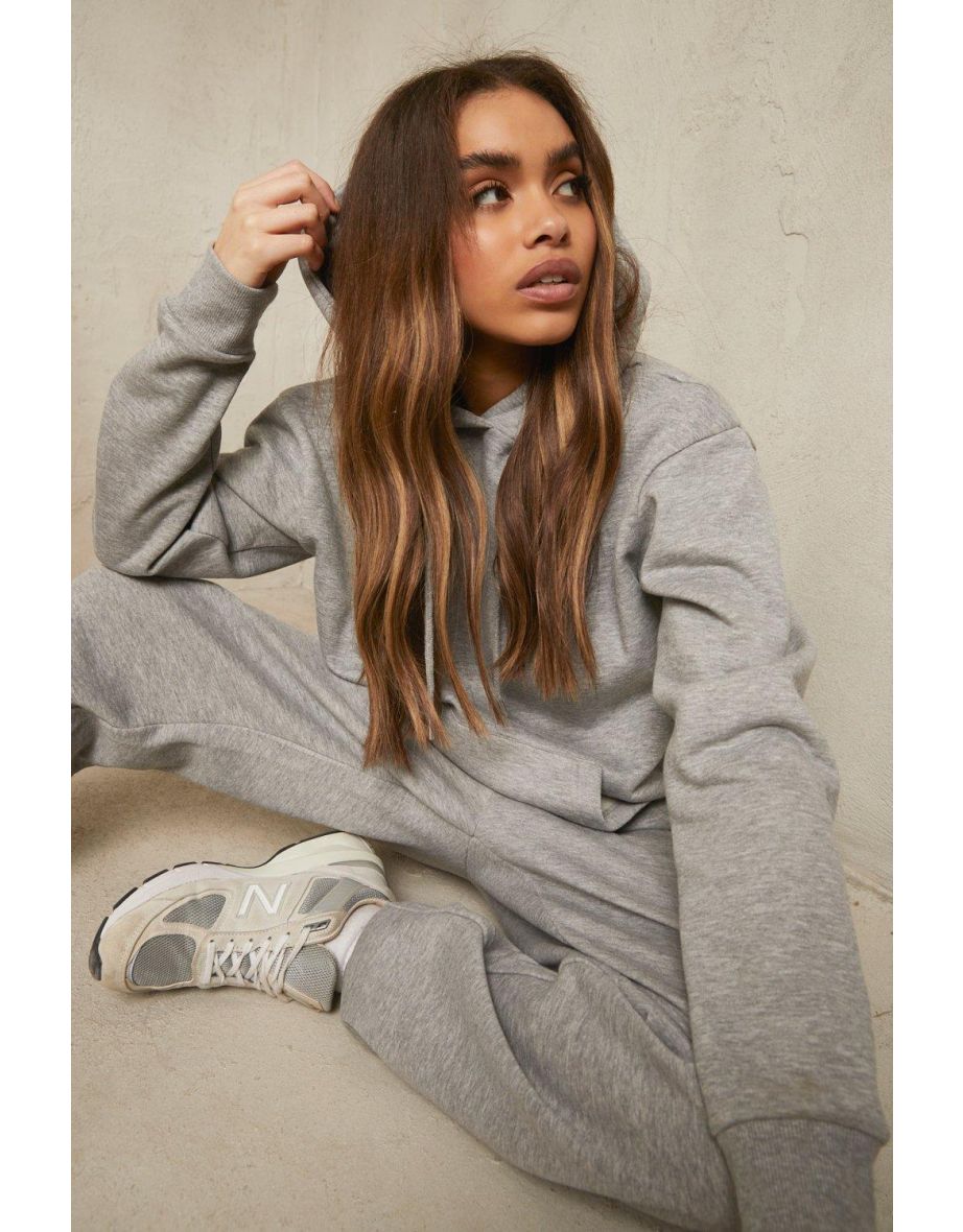 Recycled Over The Head Hoodie - grey marl - 3