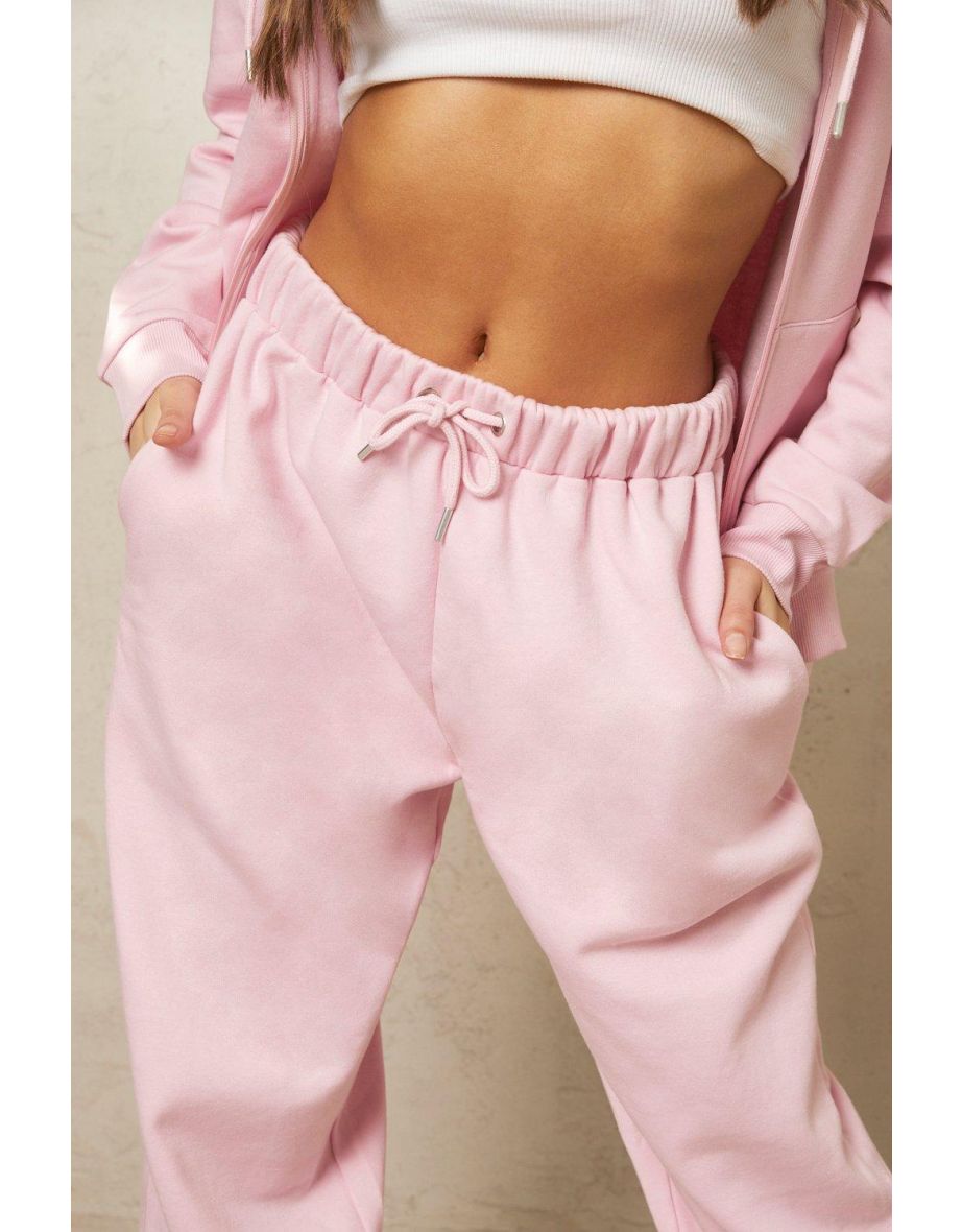 Recycled  Oversized Jogger - pale pink - 3