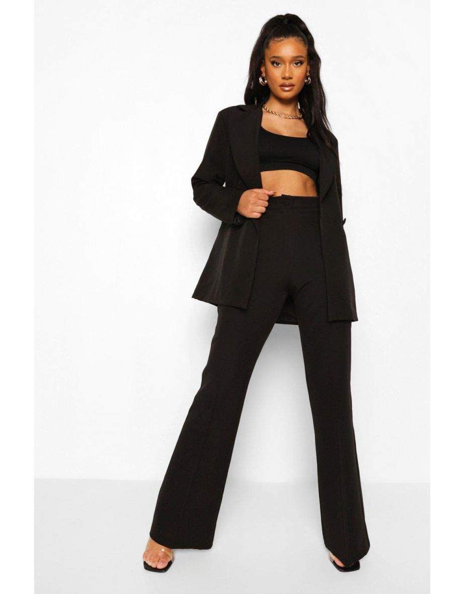 Tailored Wide Leg Trousers - black