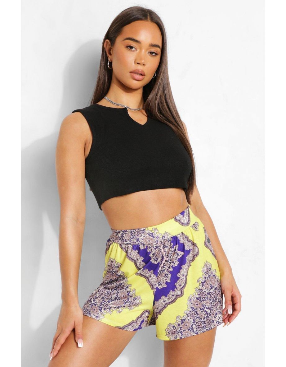 Printed Flippy Short - blue
