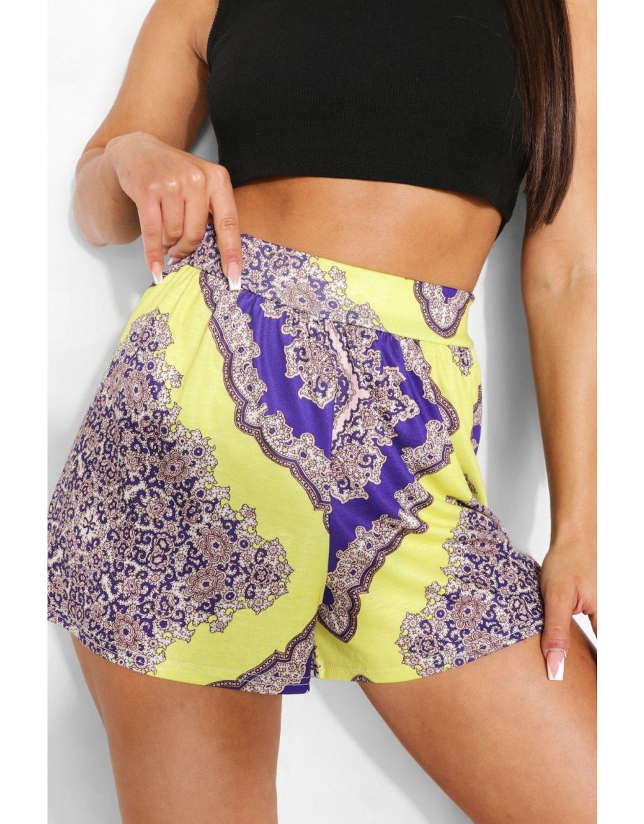Printed Flippy Short - blue - 3
