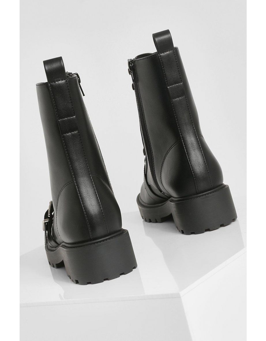 Buckle Hiker Boot - black - 3