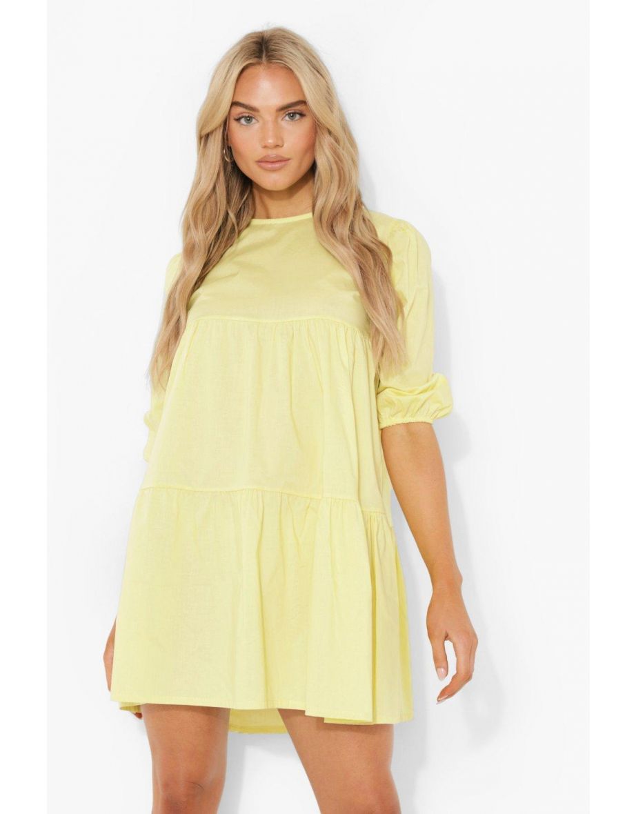 yellow smock dress