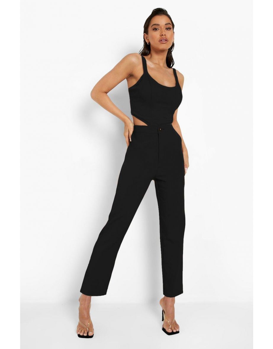 Tailored Relaxed Fit Trousers - black