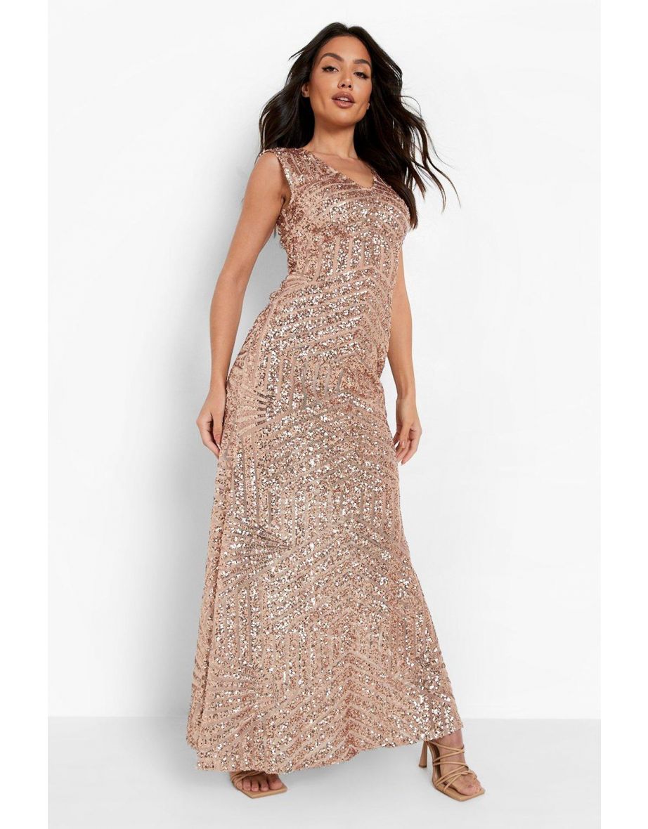 Maxi dress rose gold new arrivals