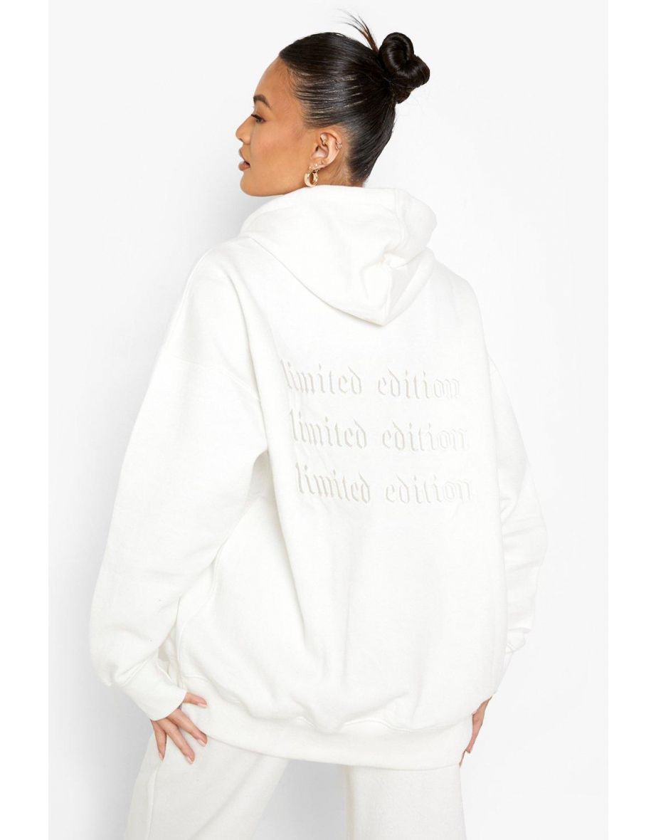 Women's 3d Embroidered Oversized Hoodie