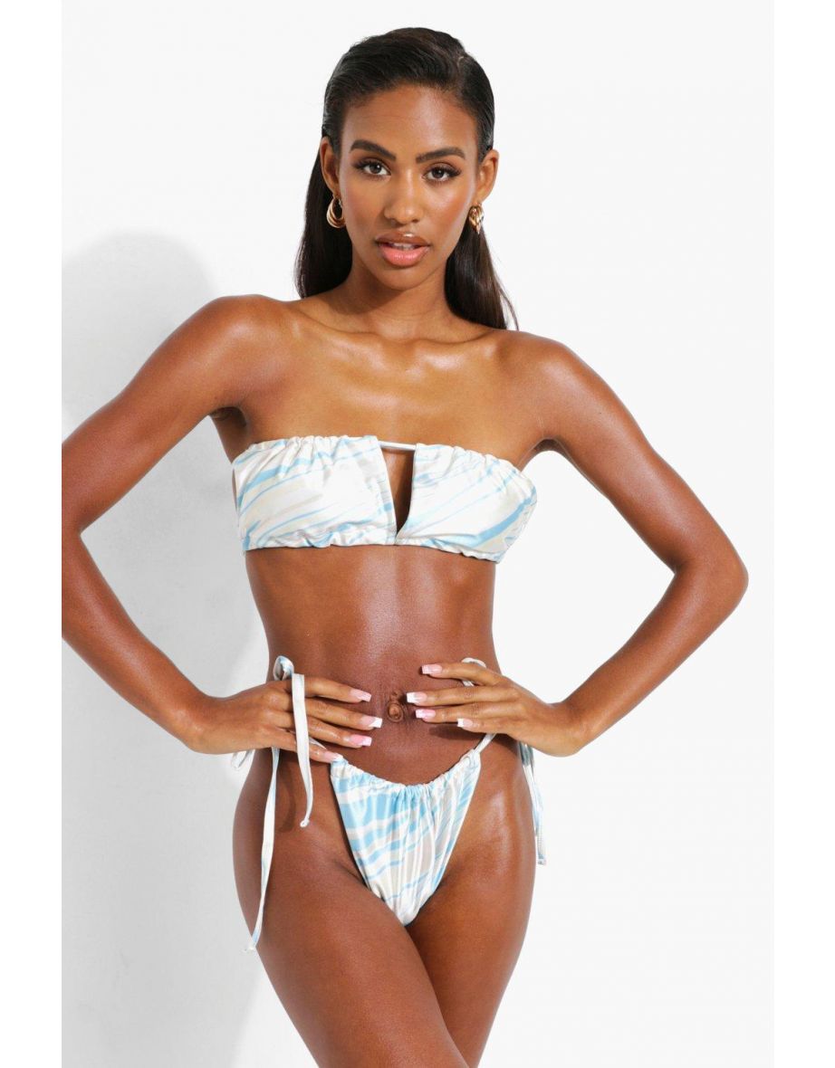 Marble sales bandeau bikini