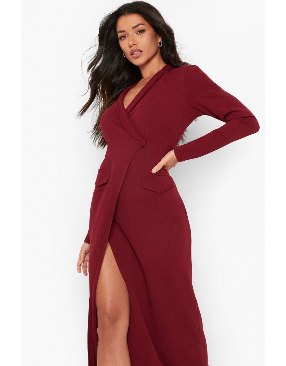 maxi blazer dress