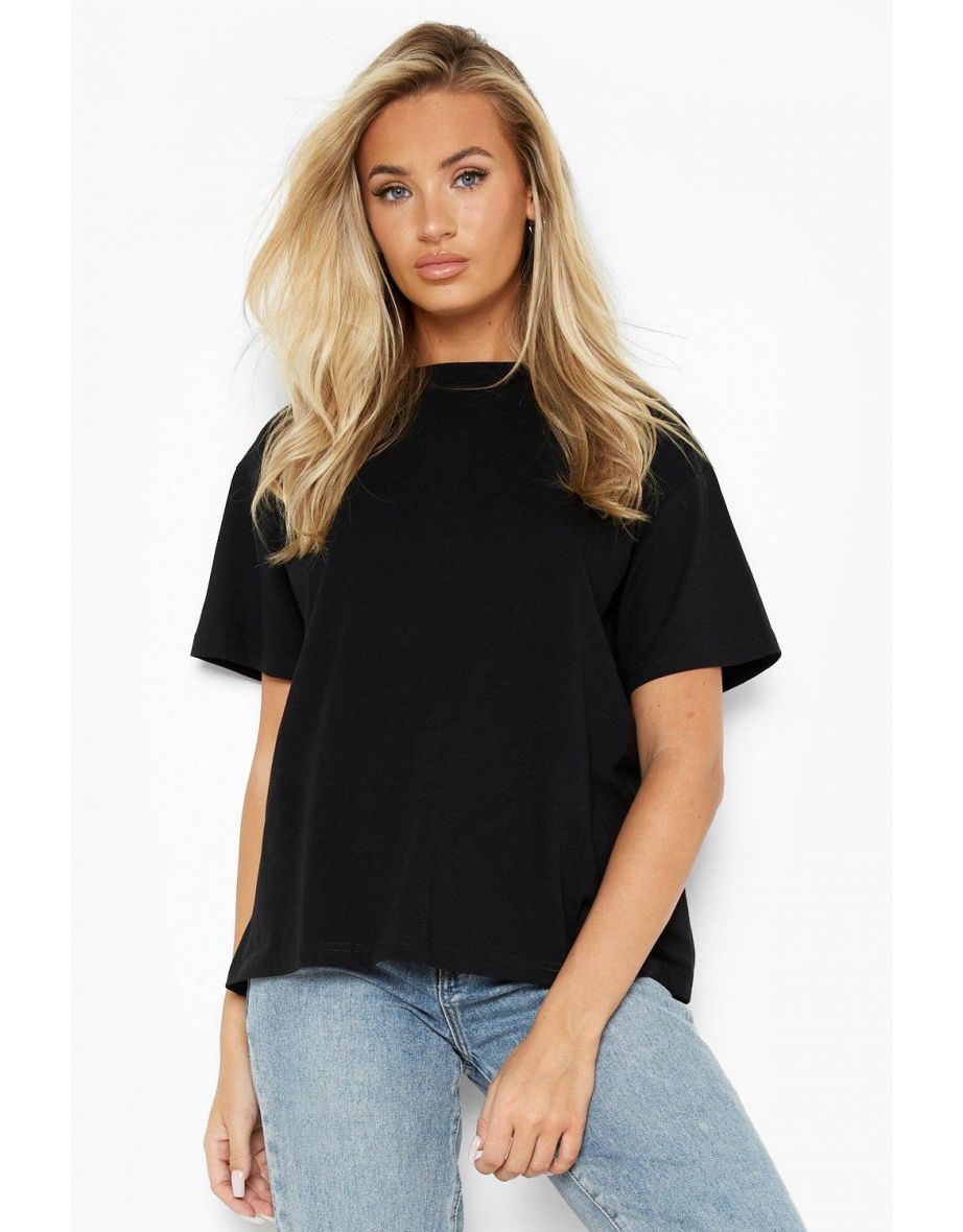 Basic Oversized T Shirt - black