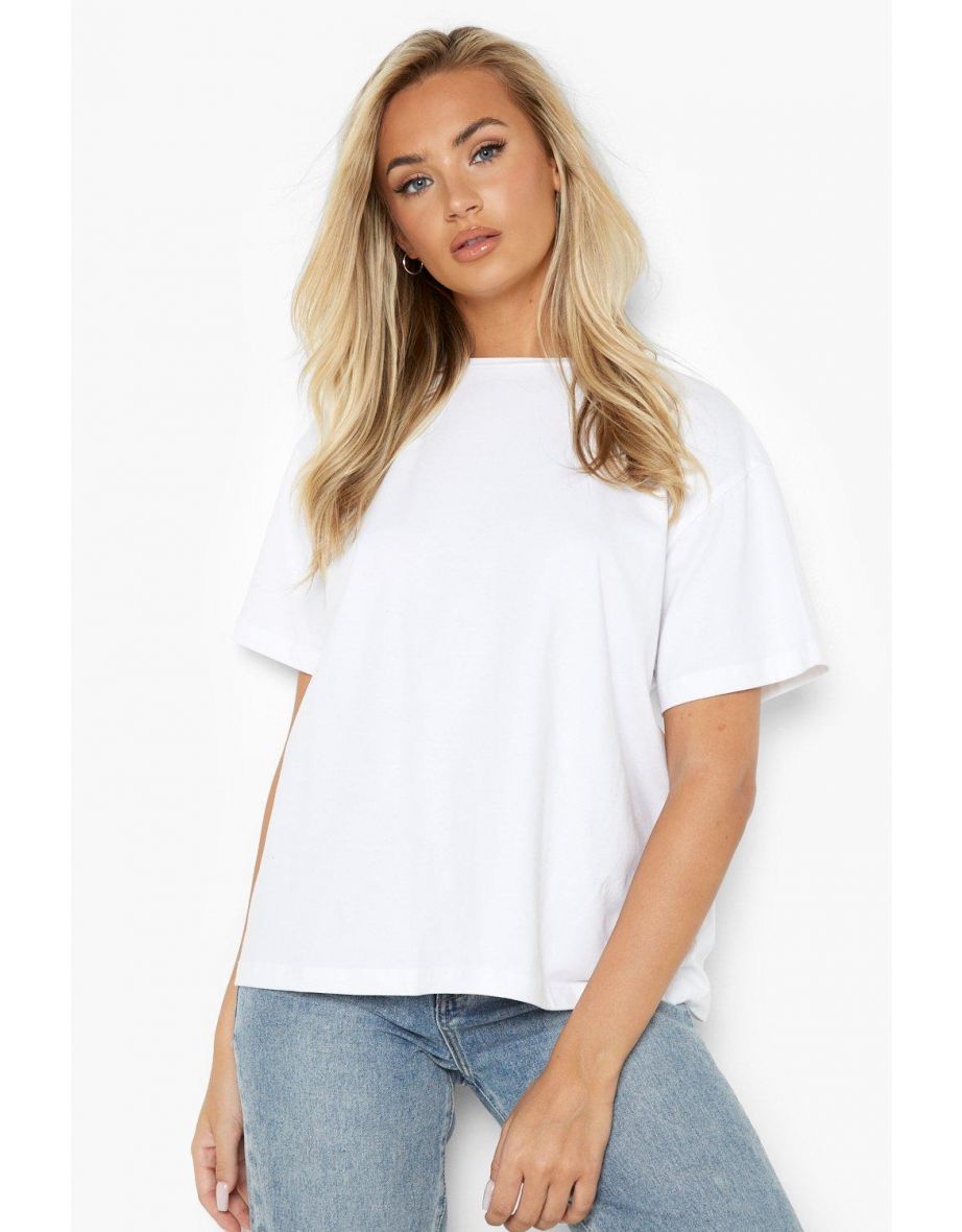 Basic Oversized T Shirt - white