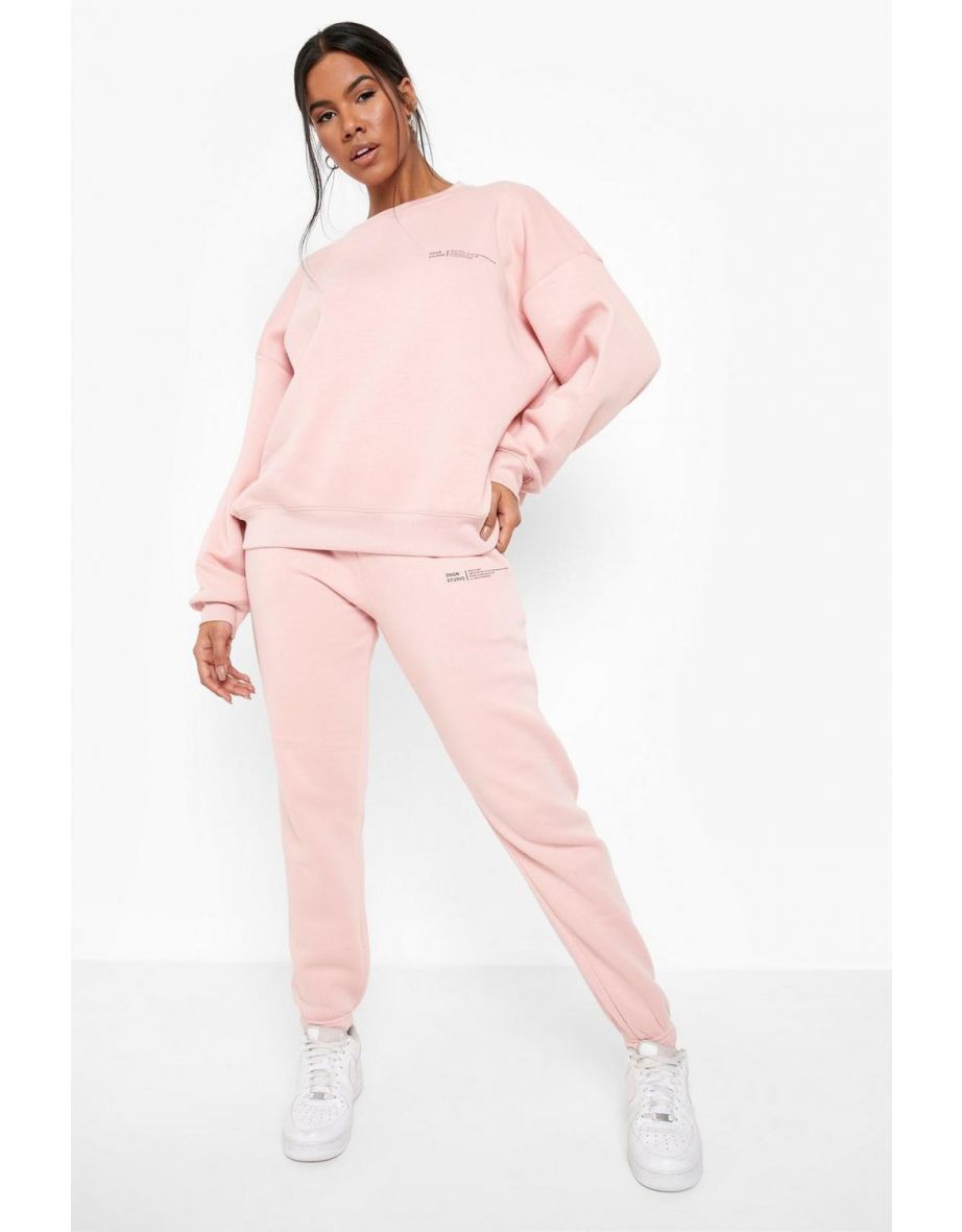 Dusky pink tracksuit on sale