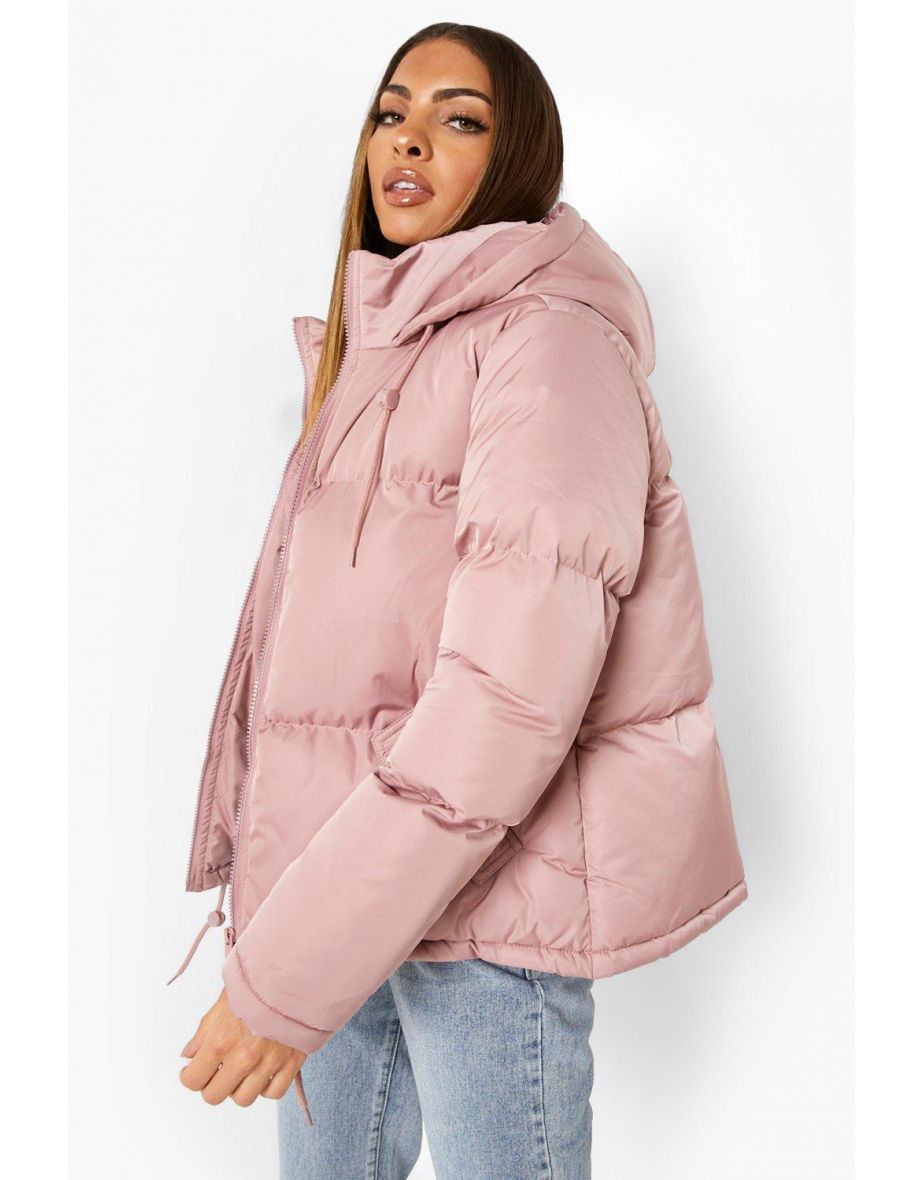 pink padded coats