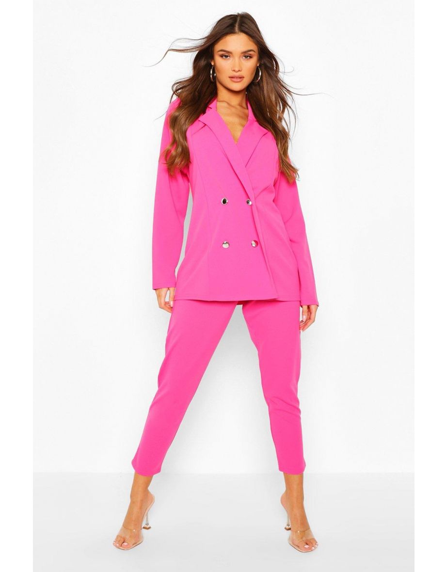 Women's double store breasted trouser suit