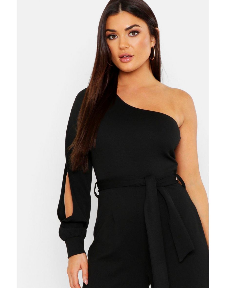 Split Sleeve Jumpsuit - black - 3
